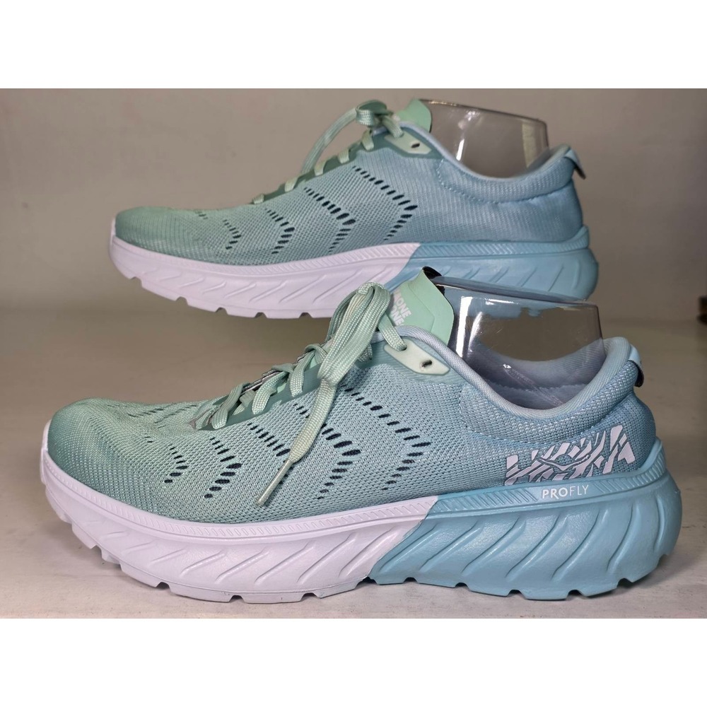 Hoka One One Mach 2 Women's Sneakers Size 7 Blue White Comfort Running Shoes